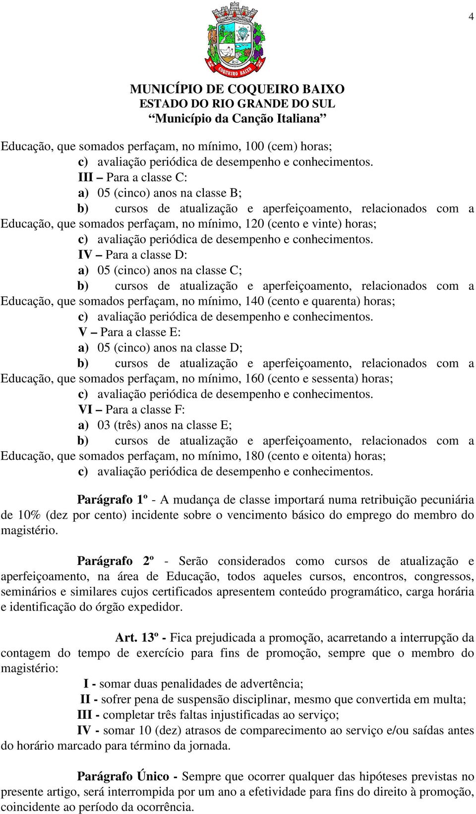 periódica de desempenho e conhecimentos.