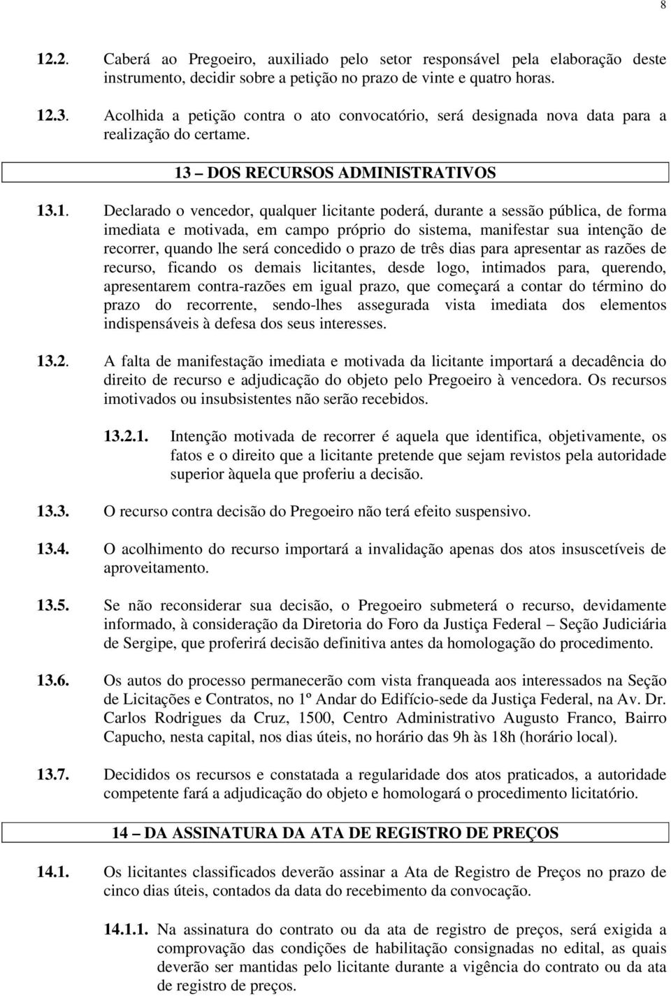 DOS RECURSOS ADMINISTRATIVOS 13