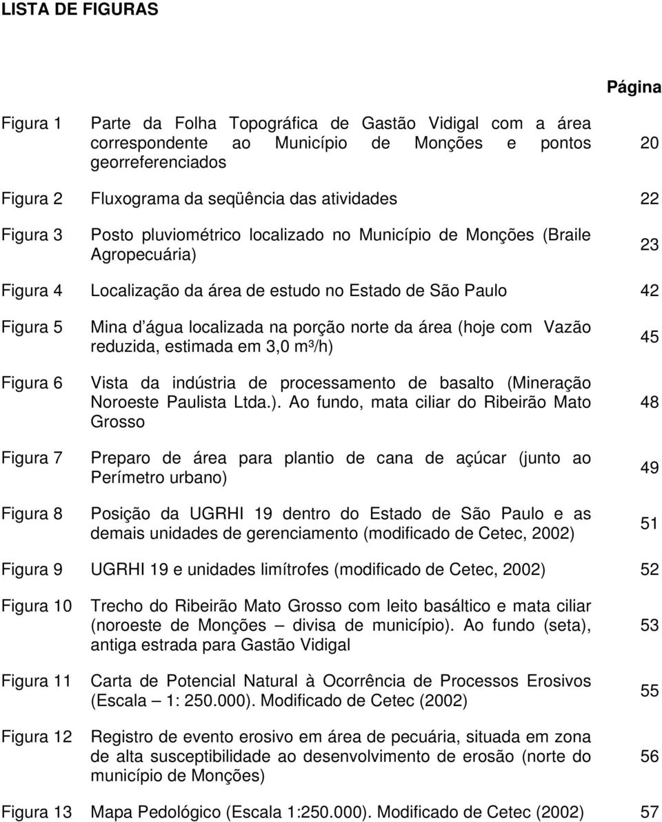 Figura 8 Mina d água localizada na porção norte da área (hoje com Vazão reduzida, estimada em 3,0 m³/h) 