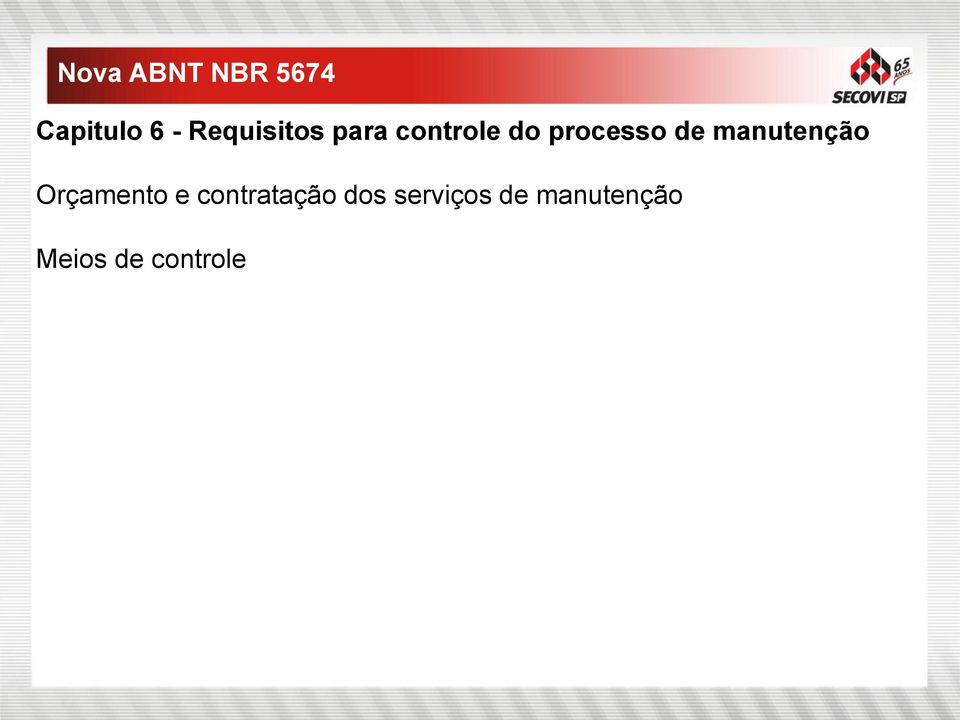 manutenção Orçamento e