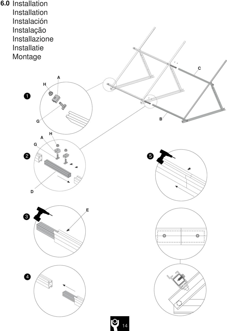 Instalação Installazione