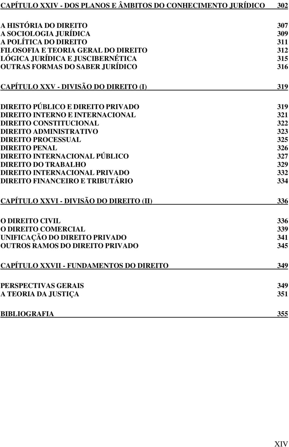 DIREITO ADMINISTRATIVO 323 DIREITO PROCESSUAL 325 DIREITO PENAL 326 DIREITO INTERNACIONAL PÚBLICO 327 DIREITO DO TRABALHO 329 DIREITO INTERNACIONAL PRIVADO 332 DIREITO FINANCEIRO E TRIBUTÁRIO 334