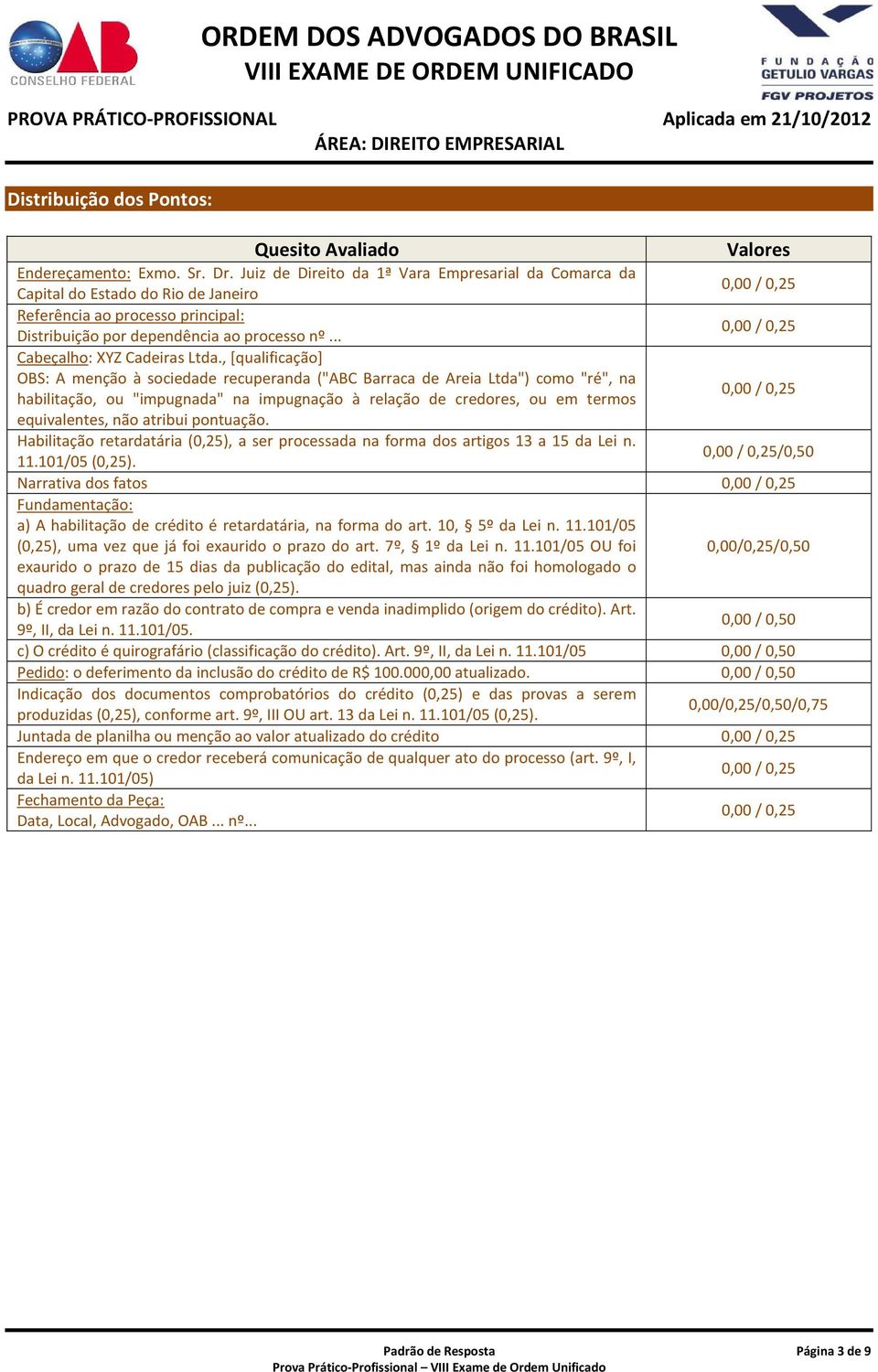 , [qualificação] OBS: A menção à sociedade recuperanda ("ABC Barraca de Areia Ltda") como "ré", na habilitação, ou "impugnada" na impugnação à relação de credores, ou em termos equivalentes, não