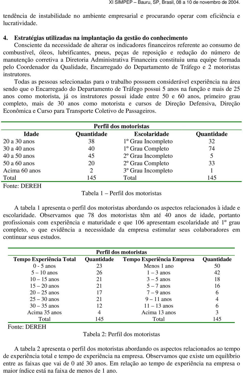 de reposição e redução do número de manutenção corretiva a Diretoria Administrativa Financeira constituiu uma equipe formada pelo Coordenador da Qualidade, Encarregado do Departamento de Tráfego e 2