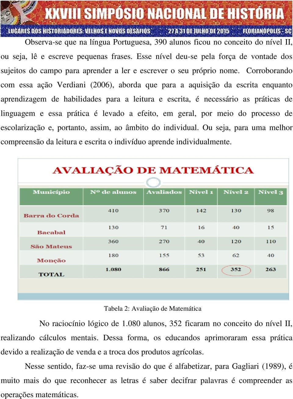 Corroborando com essa ação Verdiani (2006), aborda que para a aquisição da escrita enquanto aprendizagem de habilidades para a leitura e escrita, é necessário as práticas de linguagem e essa prática