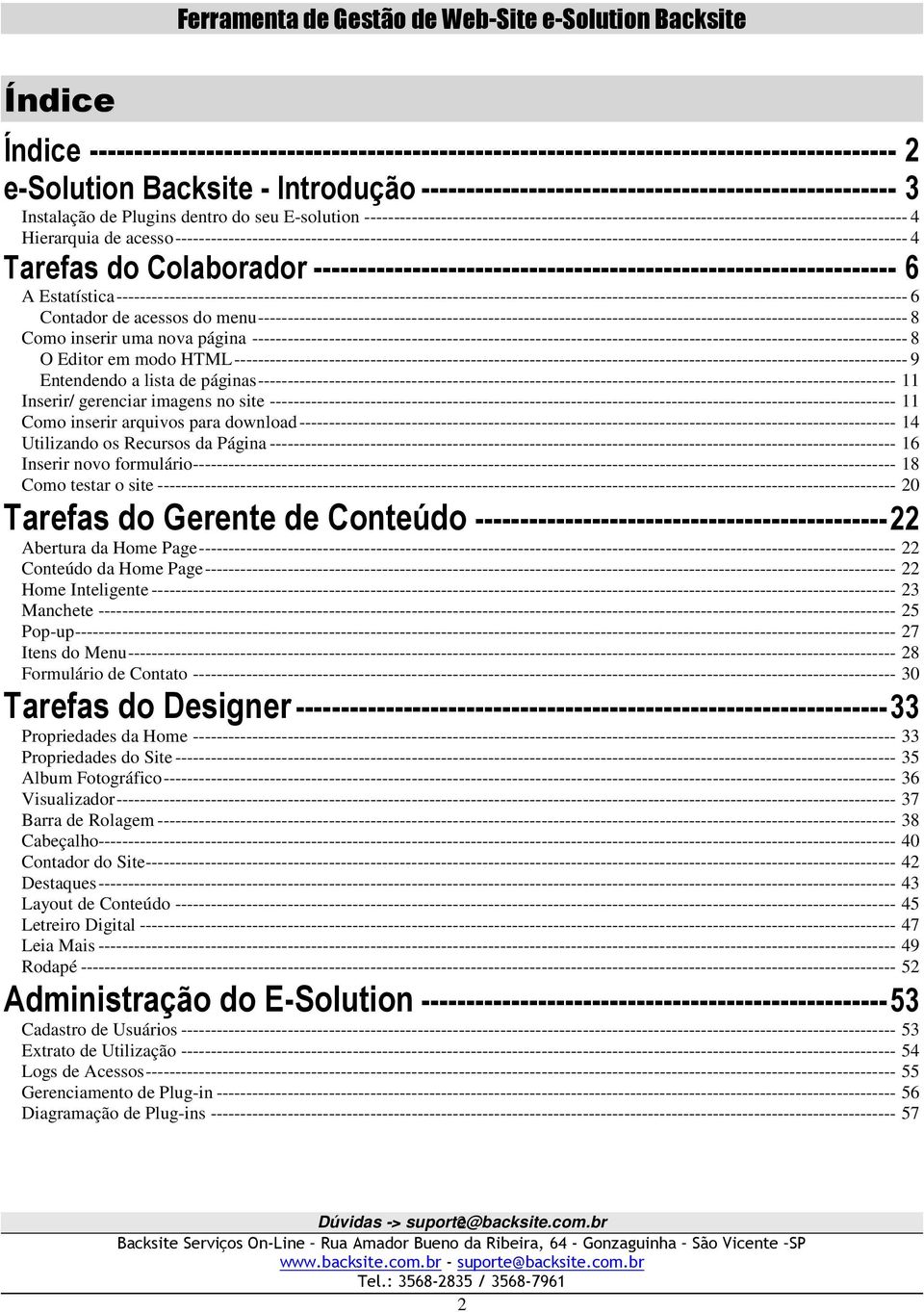 ---------------------------------------------------------------------------------------------------------------------------- 4 Tarefas do Colaborador