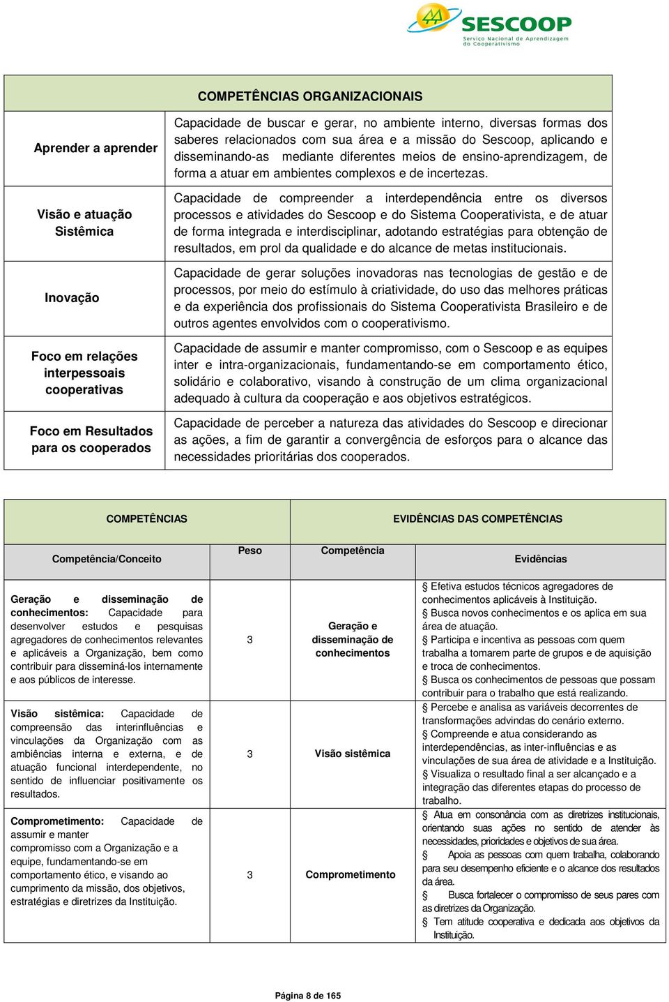 ambientes complexos e de incertezas.