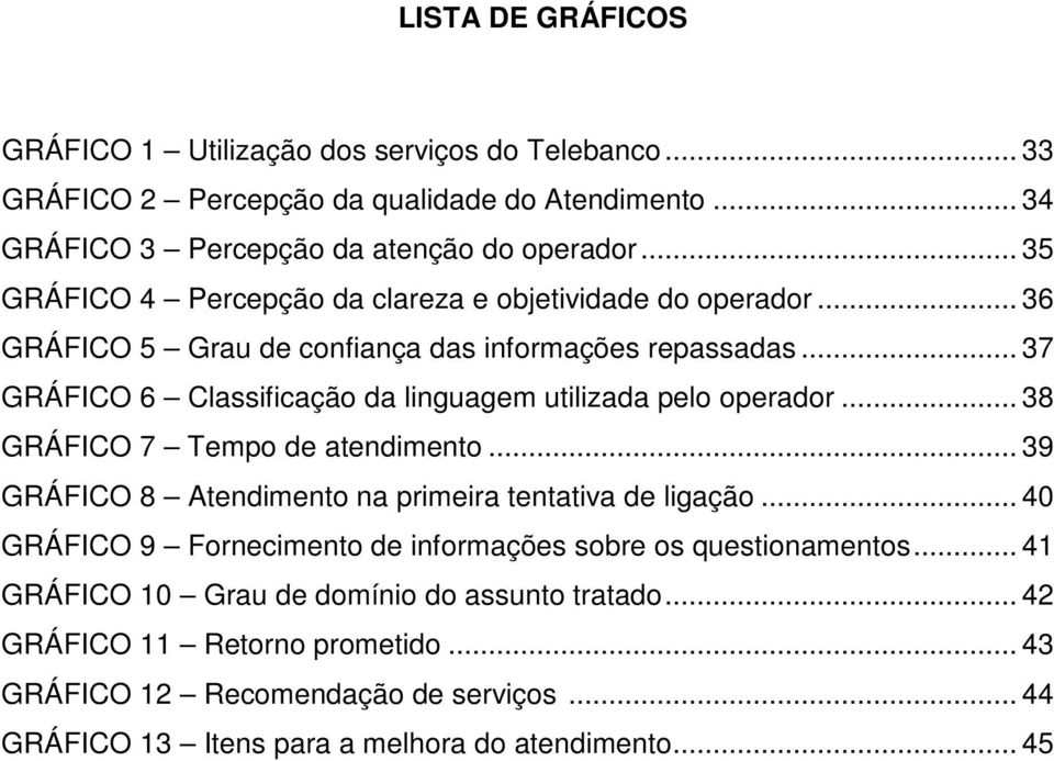 .. 37 GRÁFICO 6 Classificação da linguagem utilizada pelo operador... 38 GRÁFICO 7 Tempo de atendimento... 39 GRÁFICO 8 Atendimento na primeira tentativa de ligação.