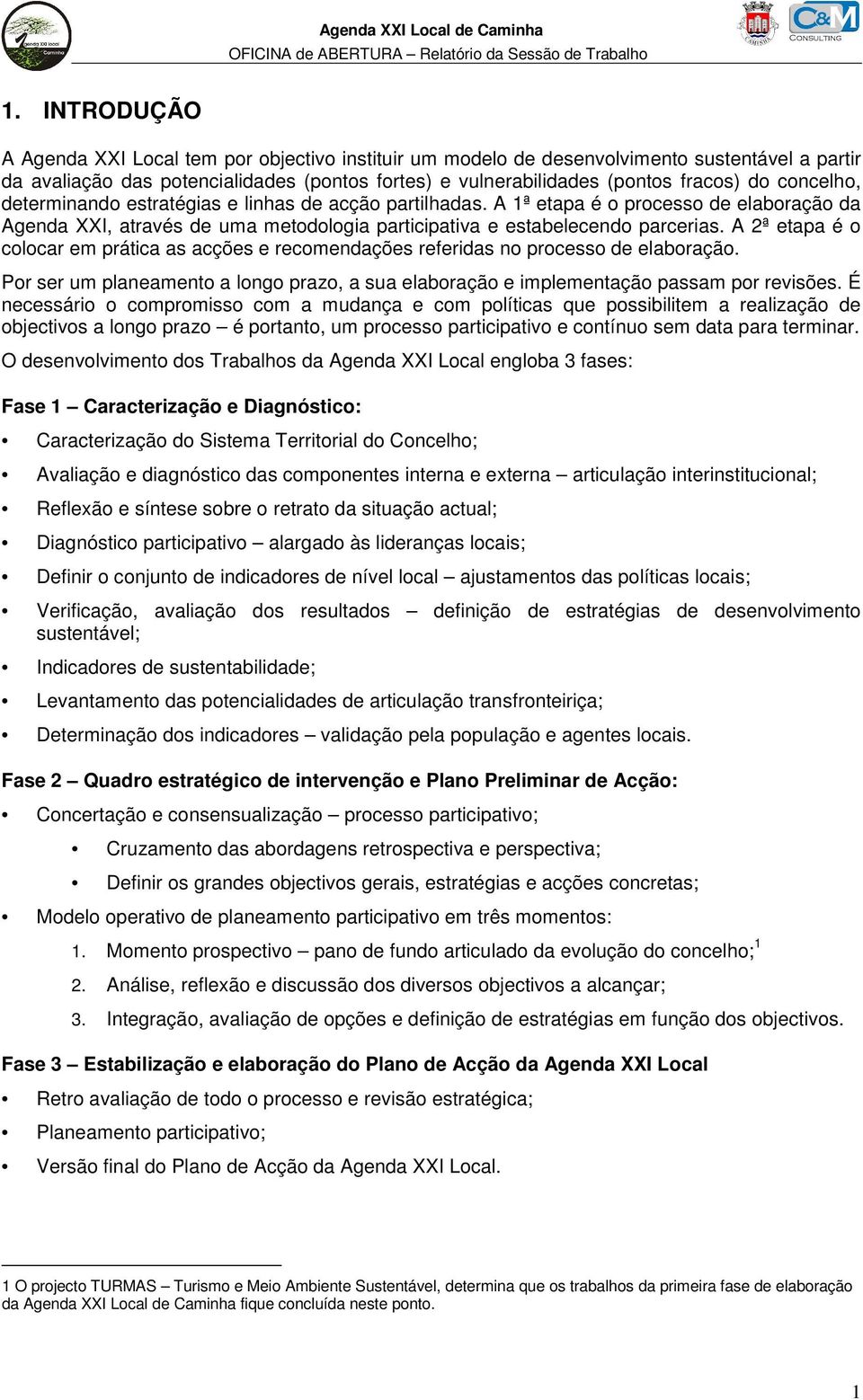 A 2ª etapa é o colocar em prática as acções e recomendações referidas no processo de elaboração. Por ser um planeamento a longo prazo, a sua elaboração e implementação passam por revisões.