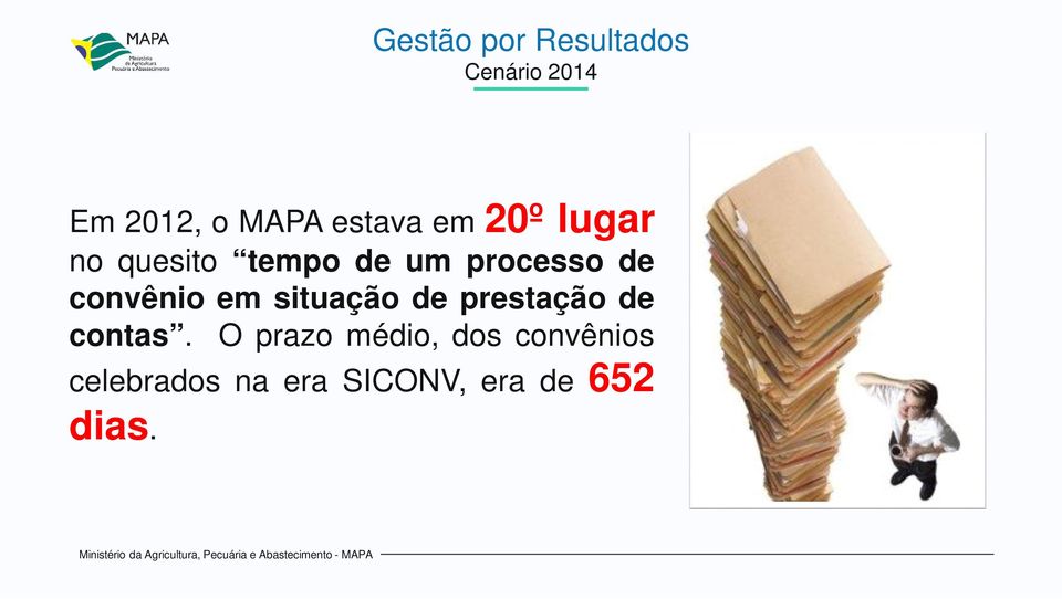 convênio em situação de prestação de contas.