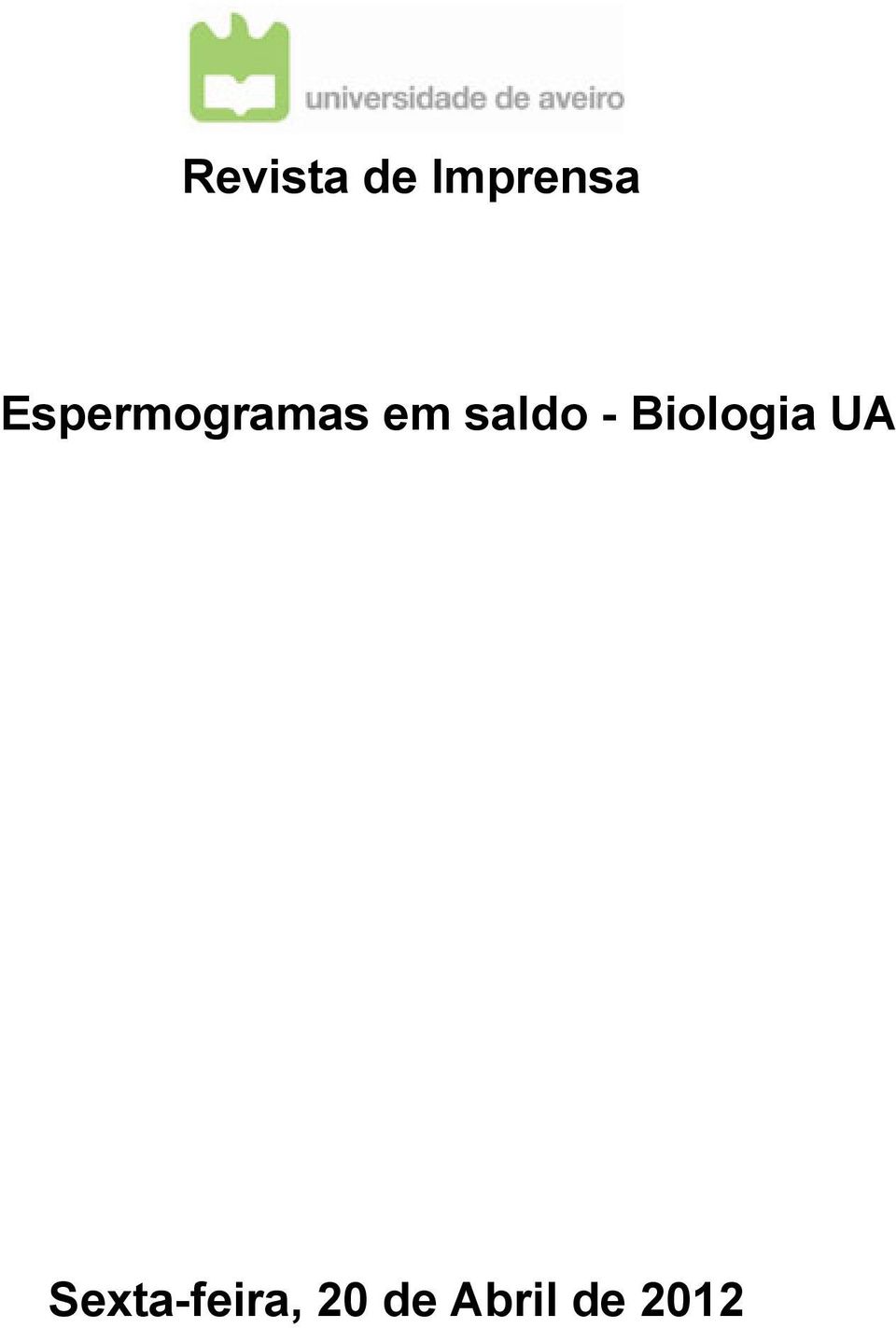 - Biologia UA