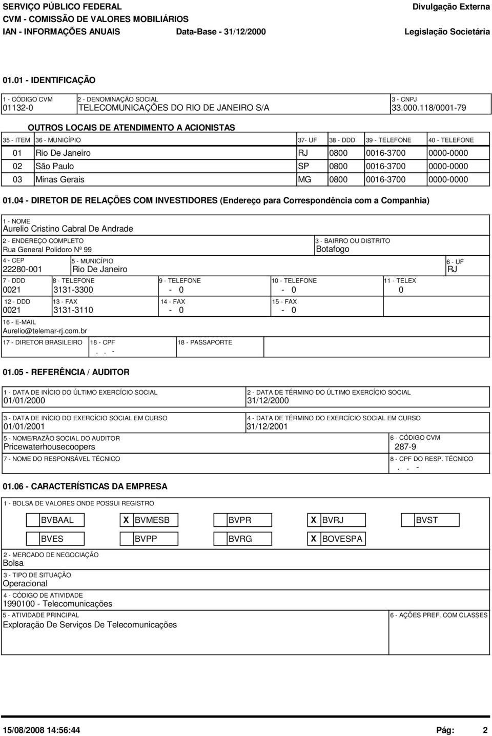 0800 0016-3700 0000-0000 02 São Paulo SP 0800 0016-3700 0000-0000 03 Minas Gerais MG 0800 0016-3700 0000-0000 01.