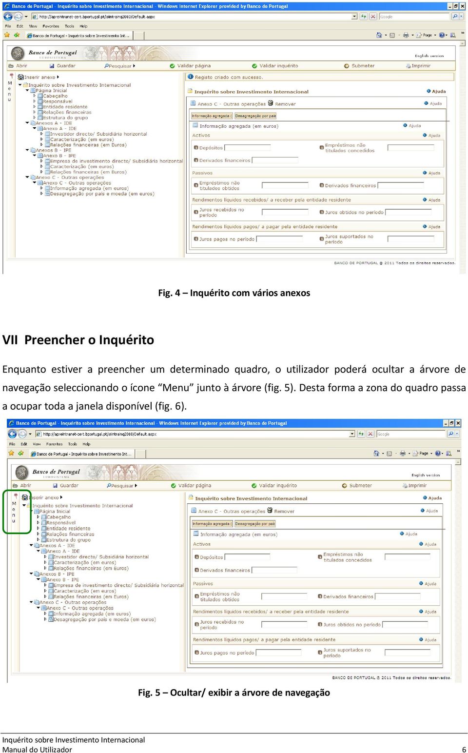 ícone Menu junto à árvore (fig. 5).