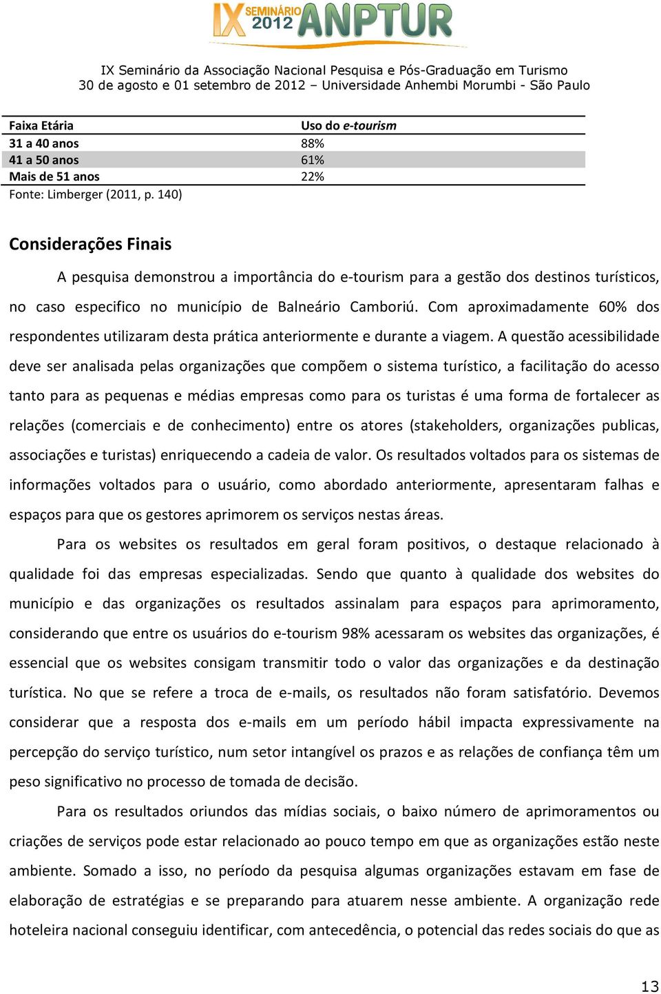 Com aproximadamente 60% dos respondentes utilizaram desta prática anteriormente e durante a viagem.