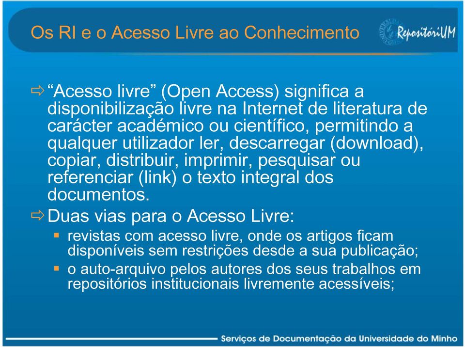 referenciar (link) o texto integral dos documentos.