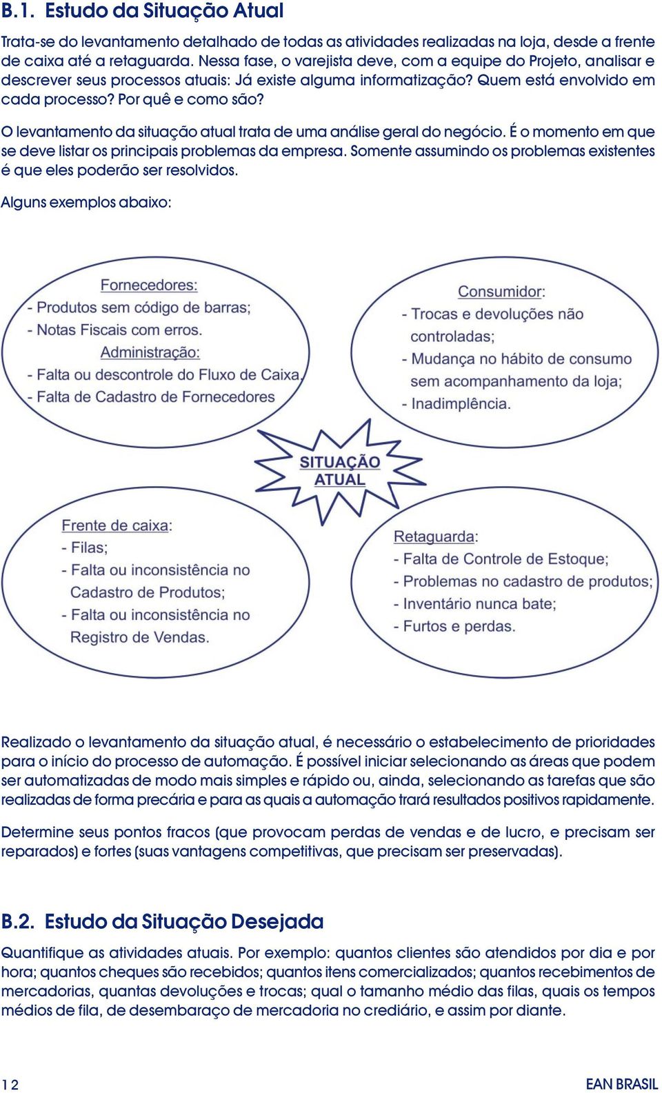 O levantamento da situação atual trata de uma análise geral do negócio. É o momento em que se deve listar os principais problemas da empresa.