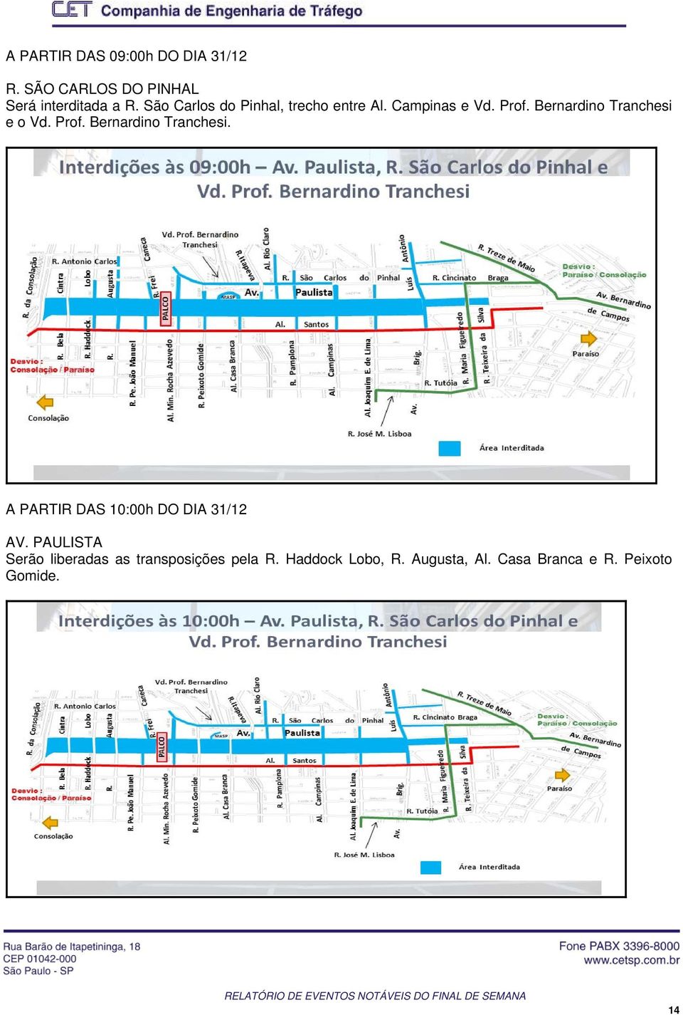 Prof. Bernrdino Trnchesi. A PARTIR DAS 10:00h DO DIA 31/12 AV.