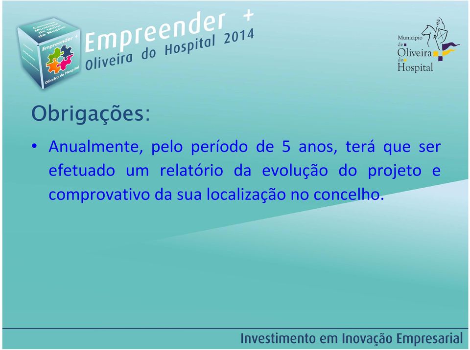 relatório da evolução do projeto e