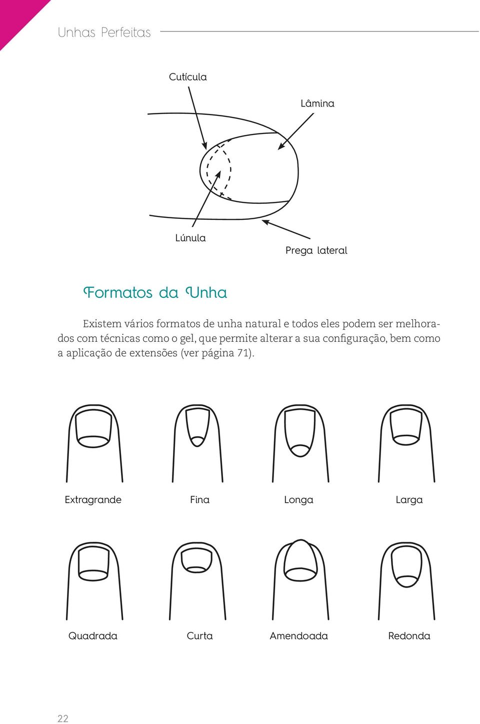 como o gel, que permite alterar a sua configuração, bem como a aplicação de