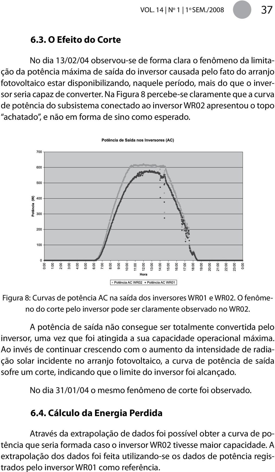 naquele período, mais do que o inversor seria capaz de converter.