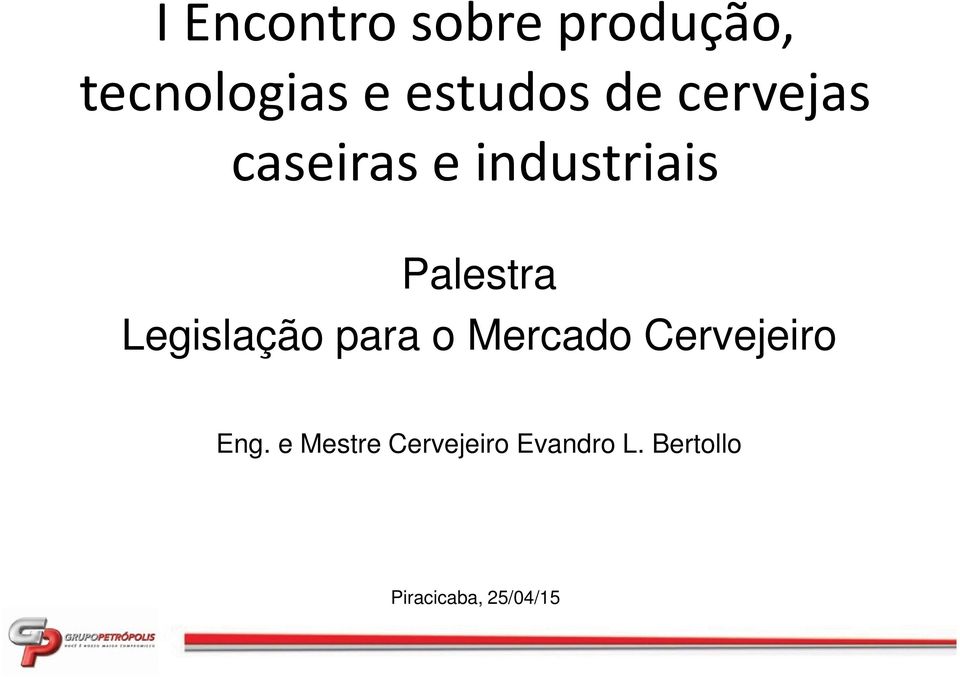 Legislação para o Mercado Cervejeiro Eng.