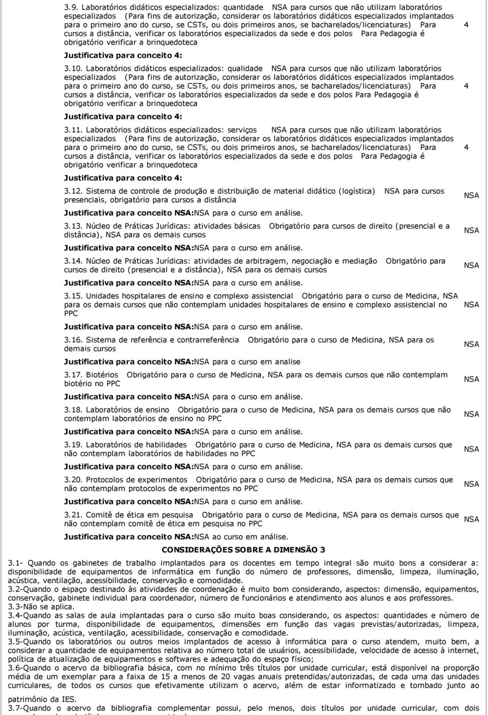 Pedagogia é obrigatório verificar a brinquedoteca 3.10.