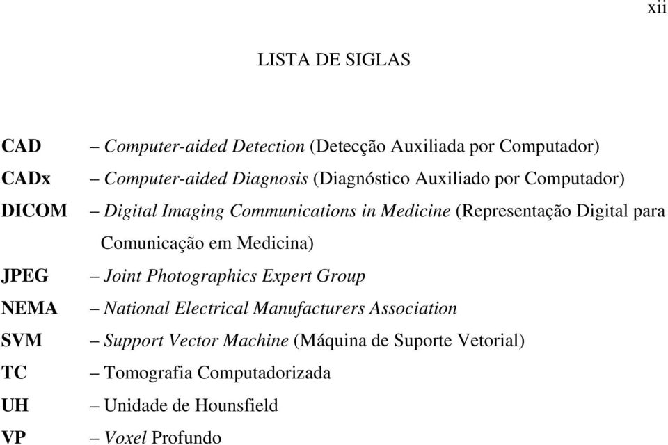 (Representação Digital para Comunicação em Medicina) Joint Photographics Expert Group National Electrical