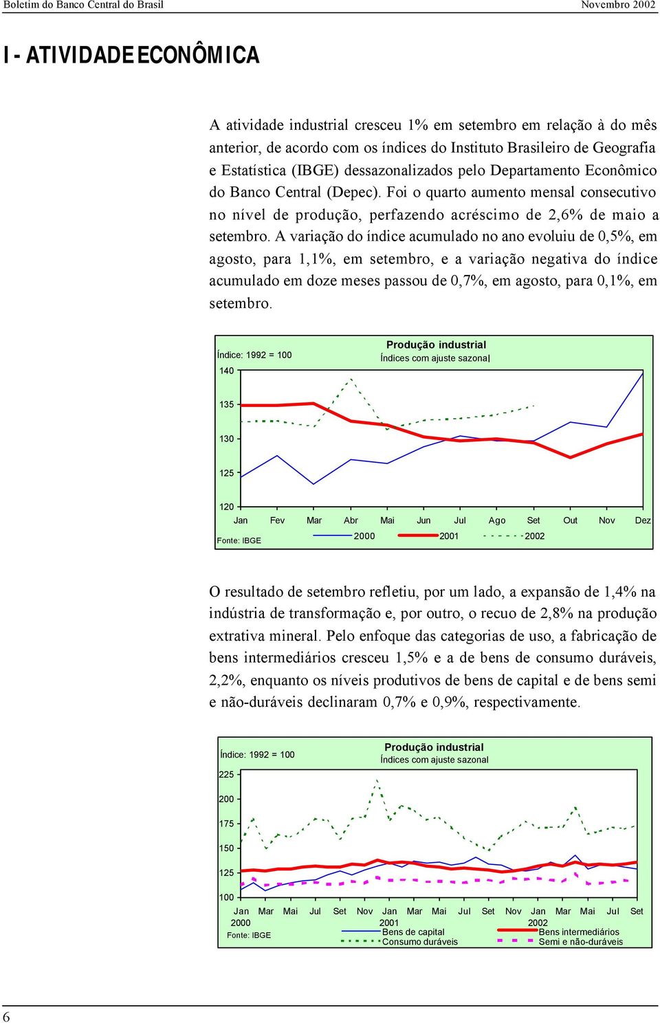 A variação do índice acumulado no ano evoluiu de 0,5%, em agosto, para 1,1%, em setembro, e a variação negativa do índice acumulado em doze meses passou de 0,7%, em agosto, para 0,1%, em setembro.