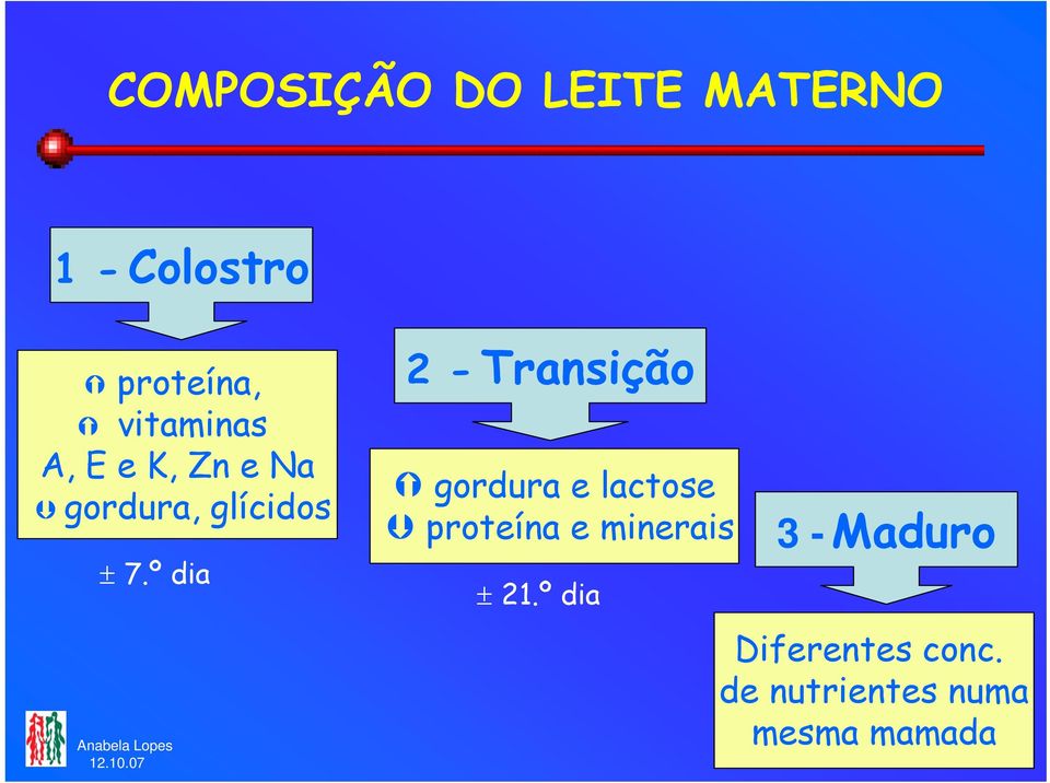 º dia 2 - Transição gordura e lactose proteína e minerais