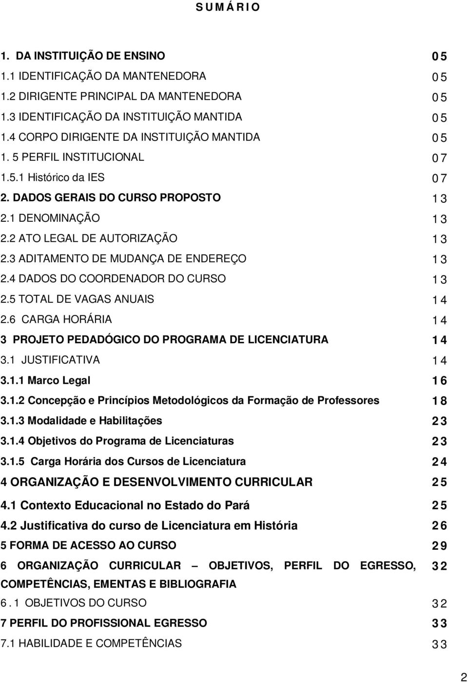 3 ADITAMENTO DE MUDANÇA DE ENDEREÇO 1 3 2.4 DADOS DO COORDENADOR DO CURSO 1 3 2.5 TOTAL DE VAGAS ANUAIS 1 4 2.6 CARGA HORÁRIA 1 4 3 PROJETO PEDADÓGICO DO PROGRAMA DE LICENCIATURA 1 4 3.