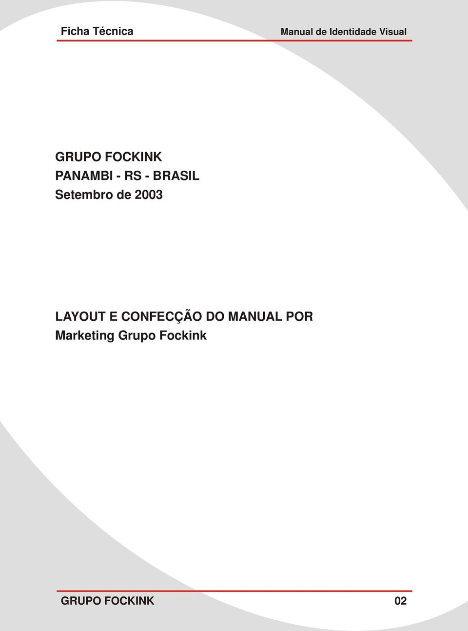2003 LAYOUT E CONFECÇÃO DO MANUAL