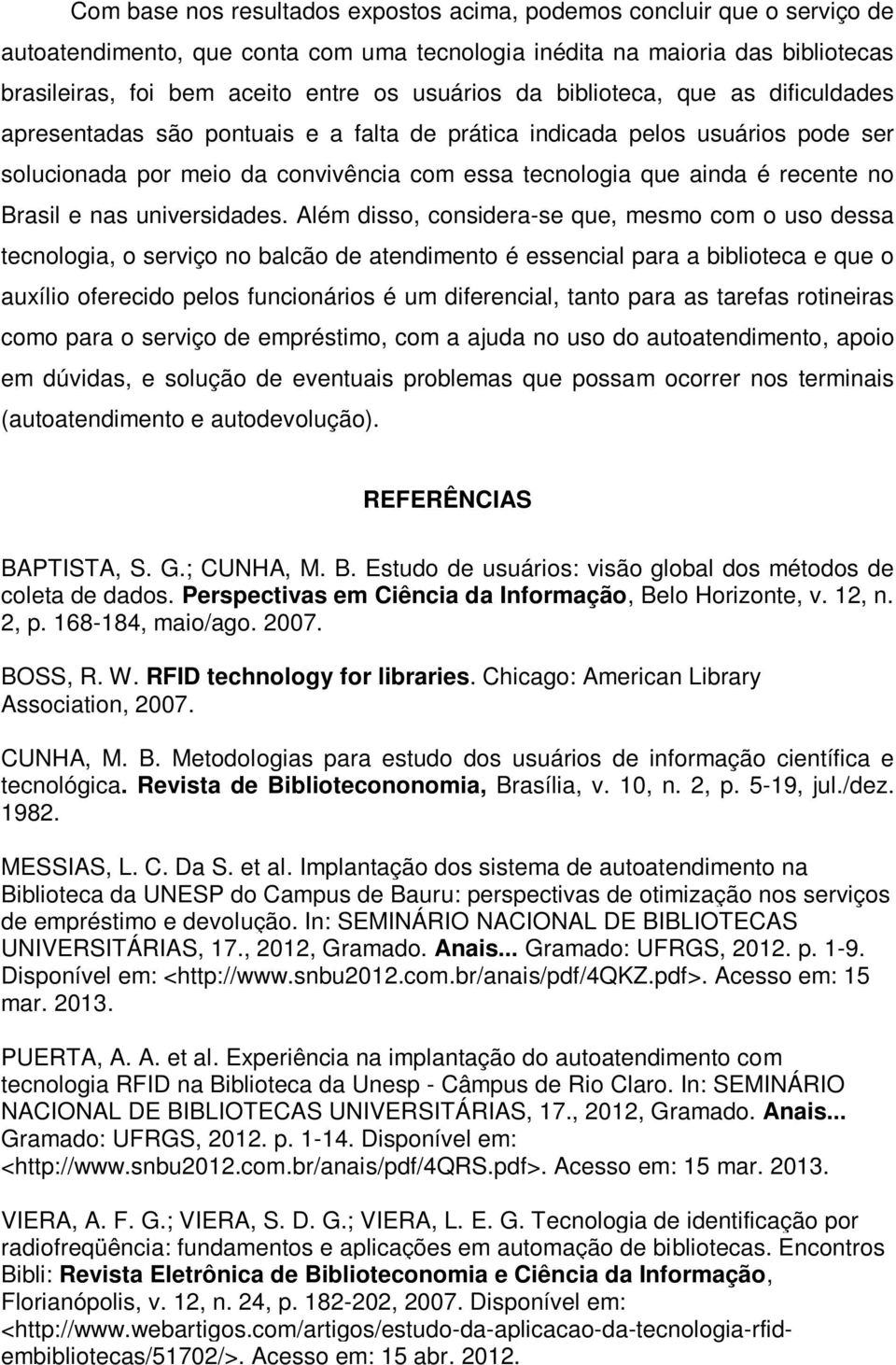 no Brasil e nas universidades.