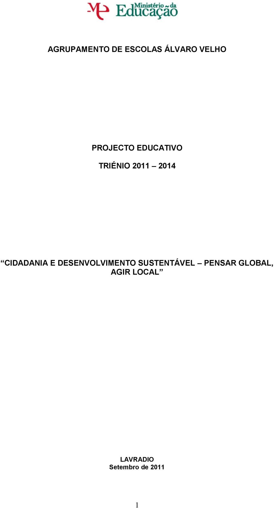 CIDADANIA E DESENVOLVIMENTO SUSTENTÁVEL