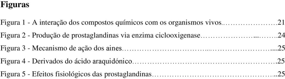 ....24 Figura 3 - Mecanismo de ação dos aines.