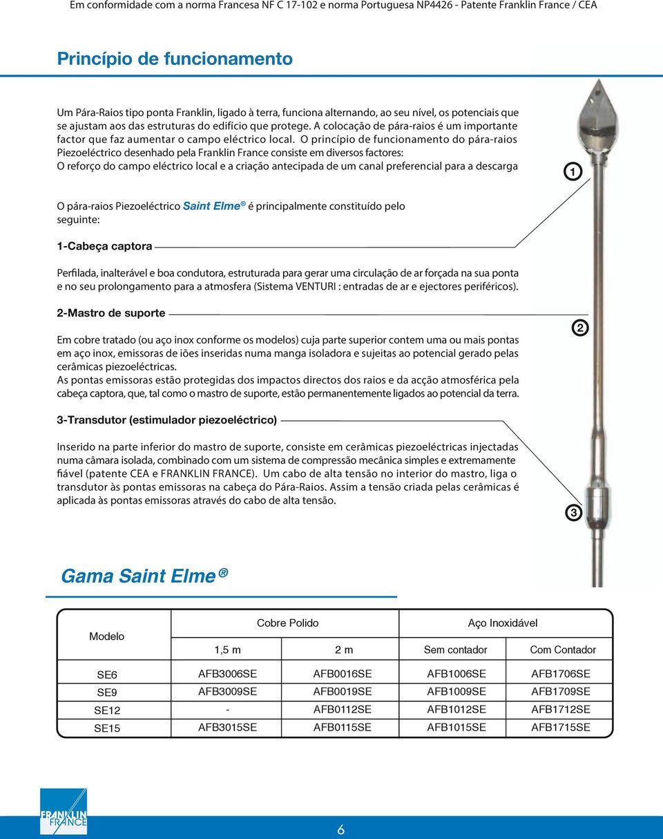 A colocação de páraraios é um importante factor que faz aumentar o campo eléctrico local.