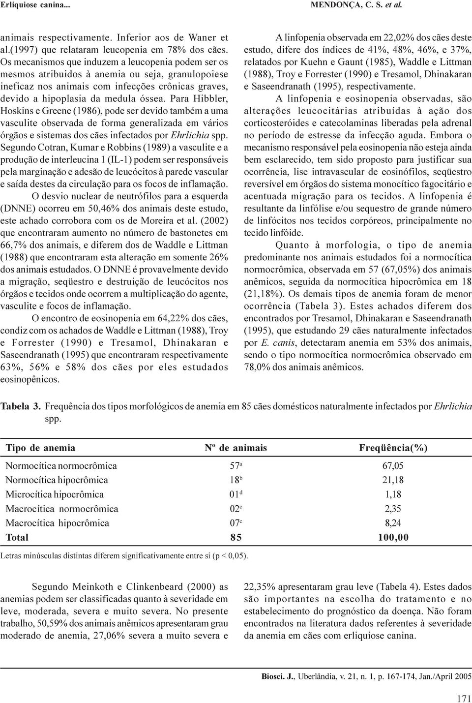 Para Hibbler, Hoskins e Greene (1986), pode ser devido também a uma vasculite observada de forma generalizada em vários órgãos e sistemas dos cães infectados por Ehrlichia spp.