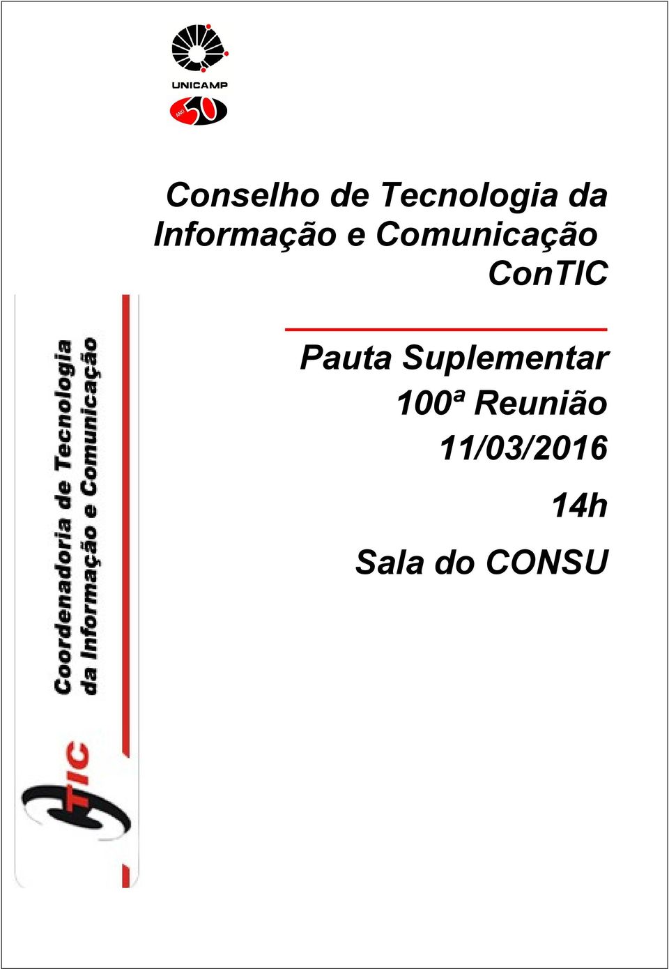 ConTIC Pauta Suplementar 100ª