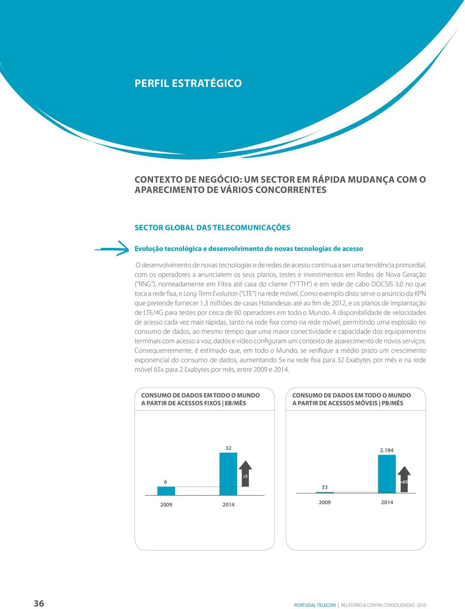 testes e investimentos em Redes de Nova Geração ( RNG ), nomeadamente em Fibra até casa do cliente ( FTTH ) e em rede de cabo DOCSIS 3.