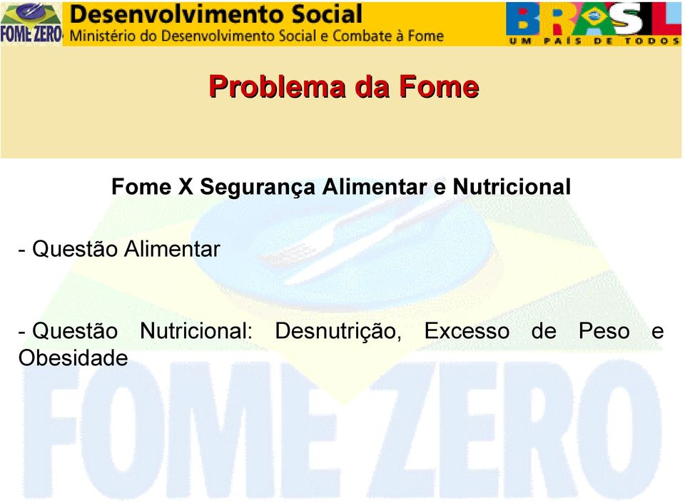 Alimentar - Questão Nutricional: