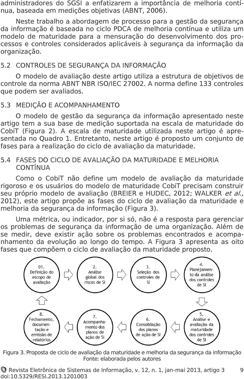 processos e controles considerados aplicáveis à segurança da informação da organização. 5.