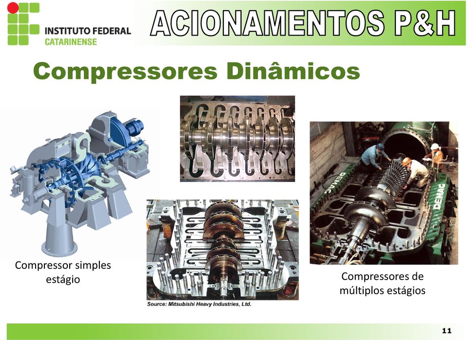 estágio Compressores de