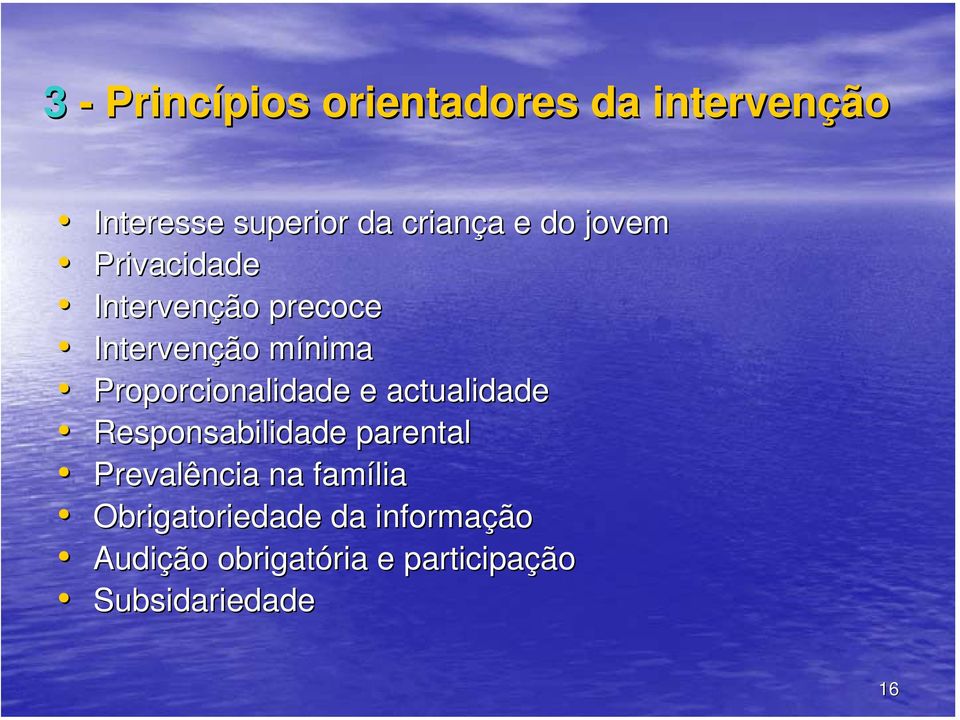 Proporcionalidade e actualidade Responsabilidade parental Prevalência na