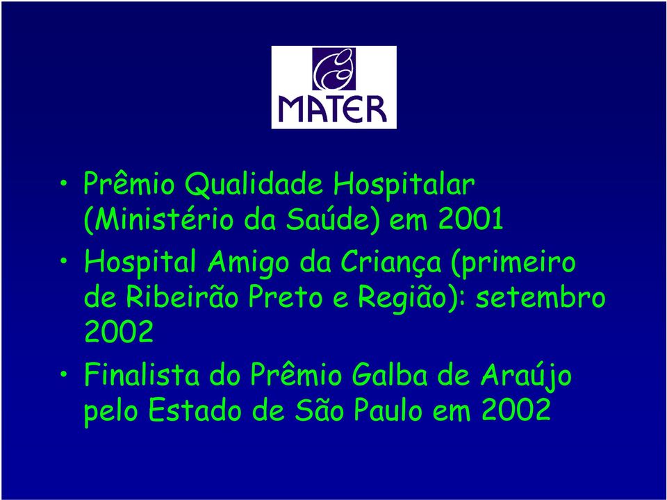 Ribeirão Preto e Região): setembro 2002 Finalista