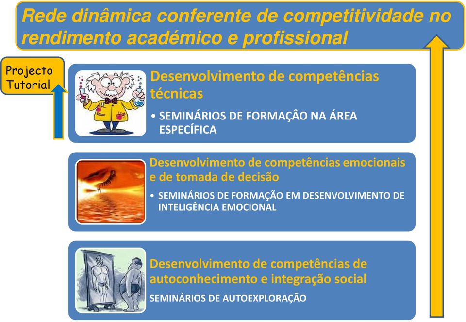 competências emocionais e de tomada de decisão SEMINÁRIOS DE FORMAÇÃO EM DESENVOLVIMENTO DE INTELIGÊNCIA