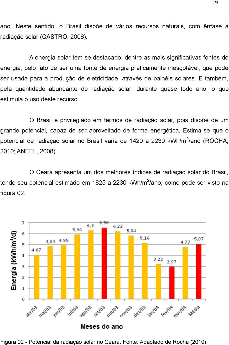 através de painéis solares. E também, pela quantidade abundante de radiação solar, durante quase todo ano, o que estimula o uso deste recurso.