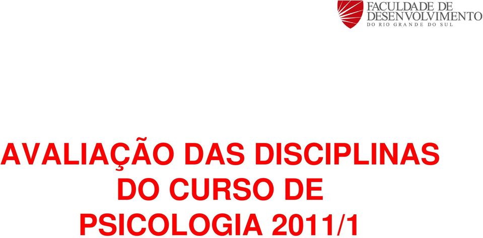 DO CURSO DE