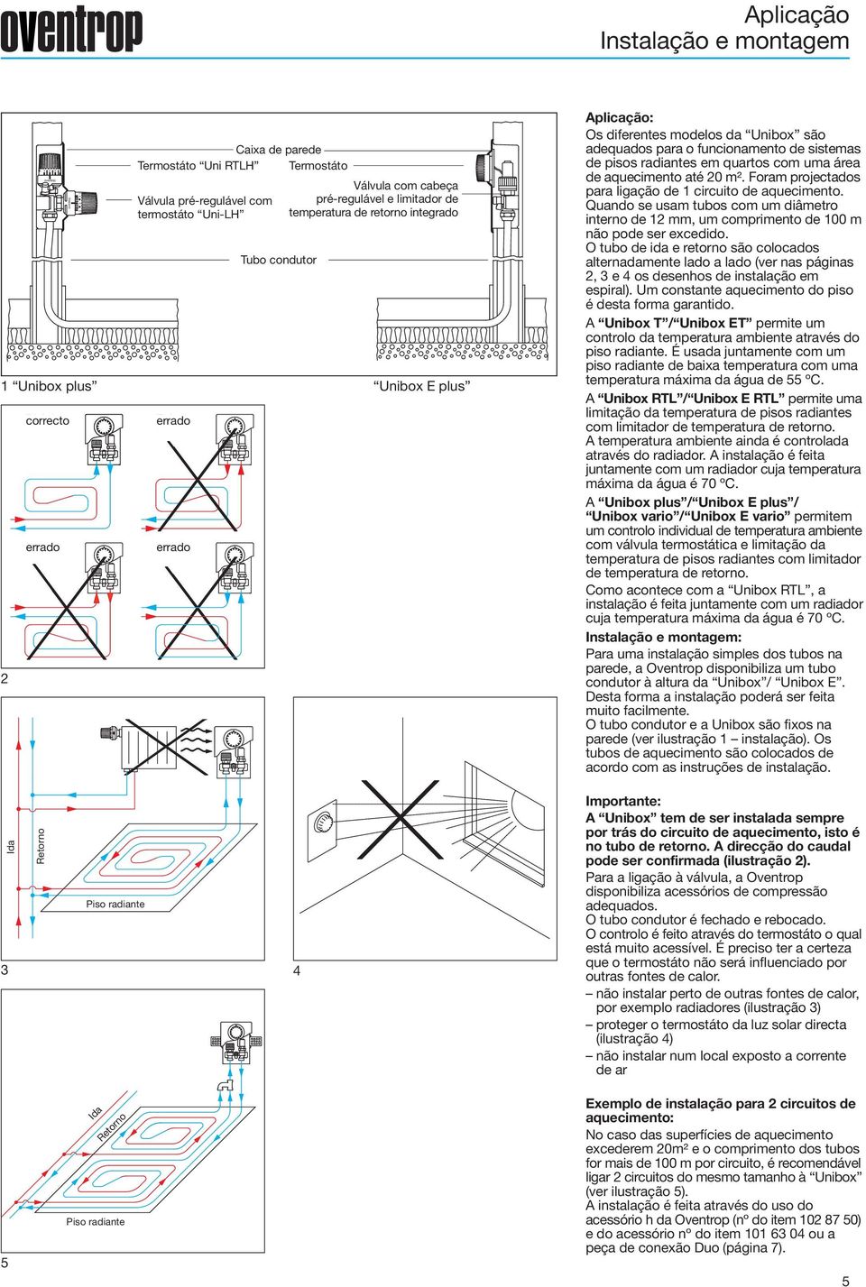 funcionamento de sistemas de pisos radiantes em quartos com uma área de aquecimento até 0 m². Foram projectados para ligação de 1 circuito de aquecimento.