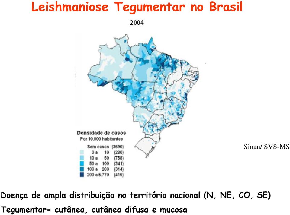 distribuição no território nacional (N,