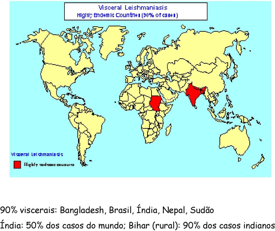 Índia: 50% dos casos do mundo;