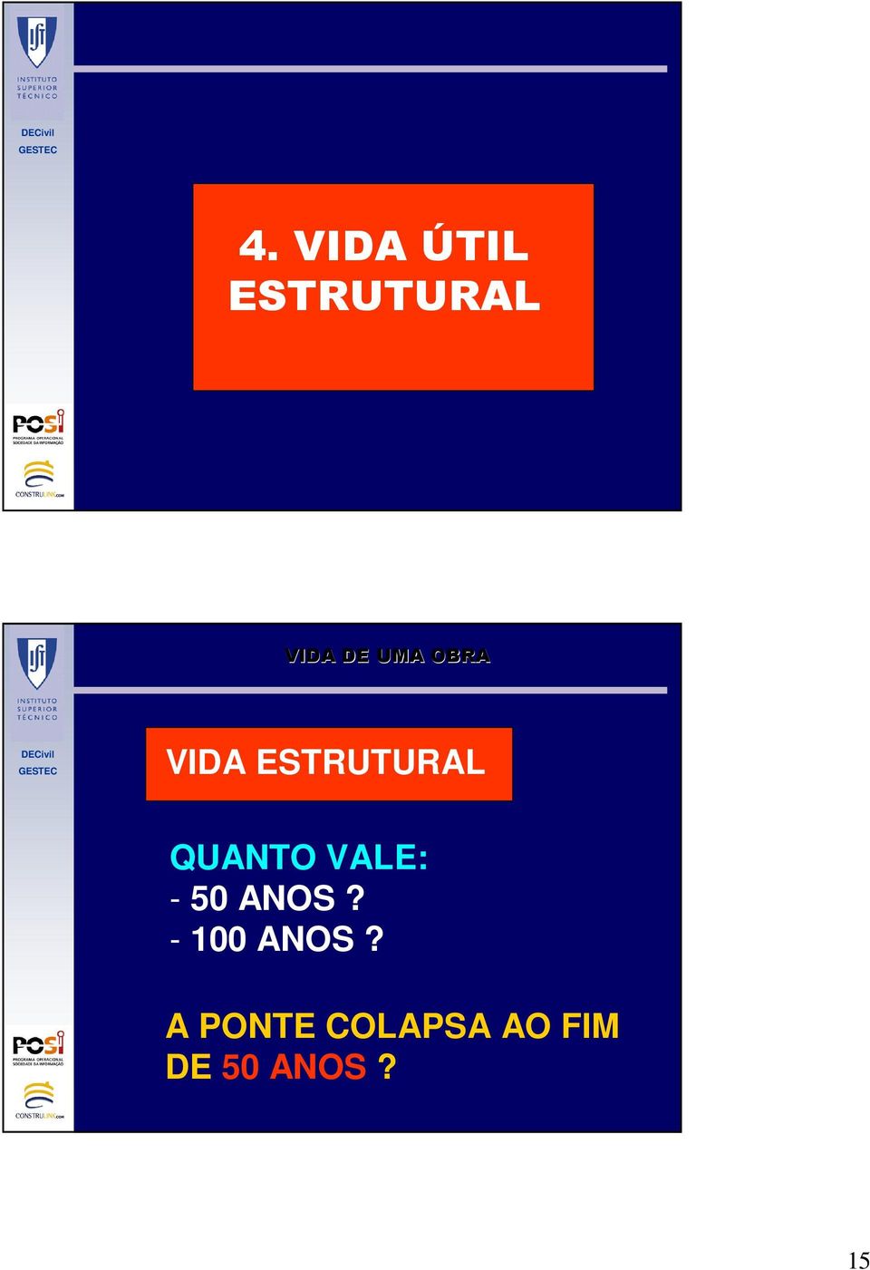 VALE: - 50 ANOS? - 100 ANOS?